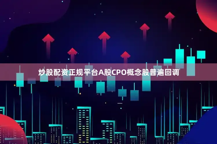 炒股配资正规平台A股CPO概念股普遍回调