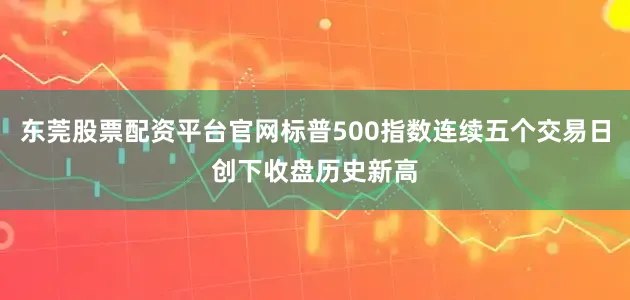 东莞股票配资平台官网标普500指数连续五个交易日创下收盘历史新高